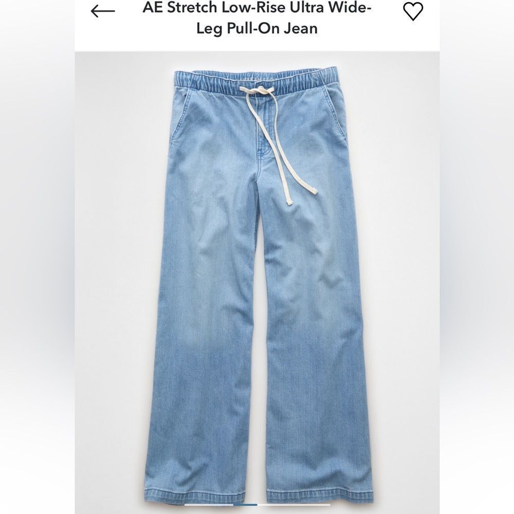 American Eagle Low rise ultra wide leg size XS